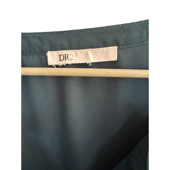 DR2 Teal Peasant Blouse Women’s Size 3X Boho Tassel Tie Long Sleeve Top - Picture 8 of 8